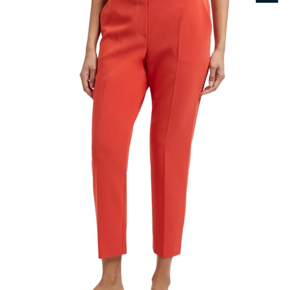 Theory Cropped Slim Tapered Pants - Red. Treeca pull on